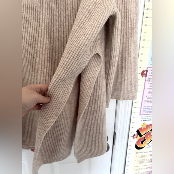 RAEF the Label mens Wool Sweater Nexium Large oversized Tan beige cream - Picture 5 of 7